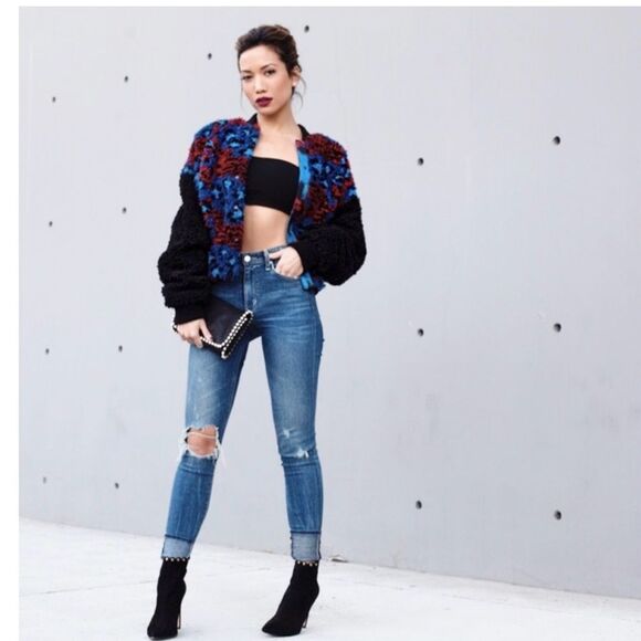 Kenzo X H&M Bloggers Favorite! Jungle Embroidered Teddy Bomber Jacket Coat 4 - Picture 3 of 15